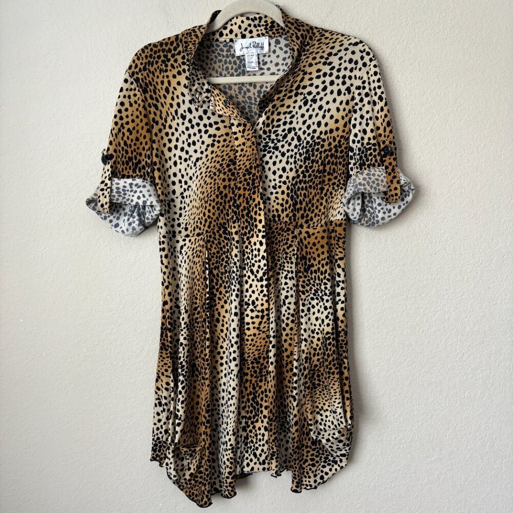 Joseph Ribkoff Cheetah Leopard Print Button Front… - image 2
